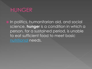 Food and hunger ppt | PPTX