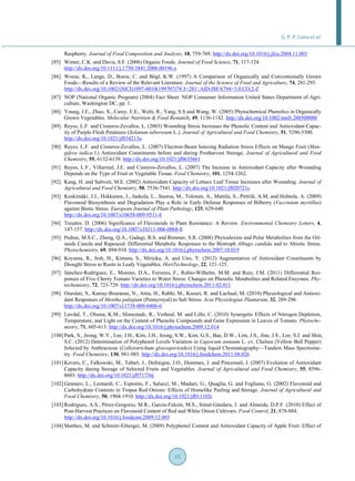 Polyphenols in fruits and vegetables and its effect on human health | PDF