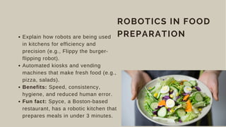 The Future of Dining: Innovations in Food and Technology | PDF