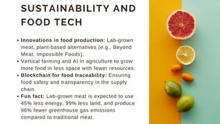 The Future of Dining: Innovations in Food and Technology | PDF