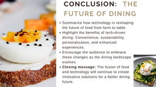 The Future of Dining: Innovations in Food and Technology | PDF