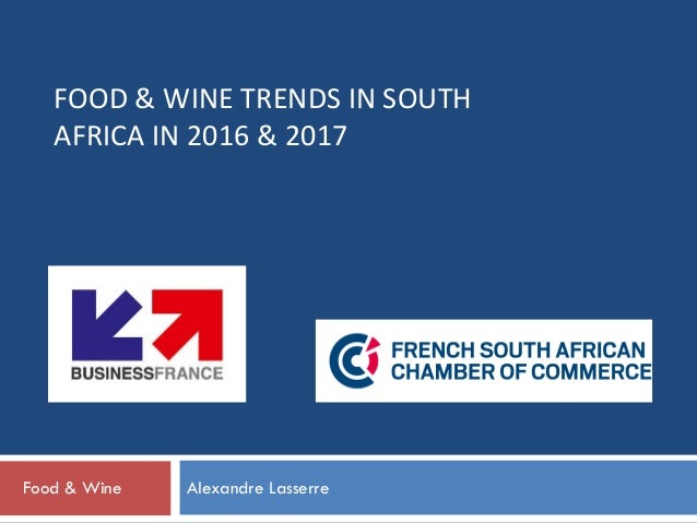 Food and wine trends in South Africa in 2016 & 2017