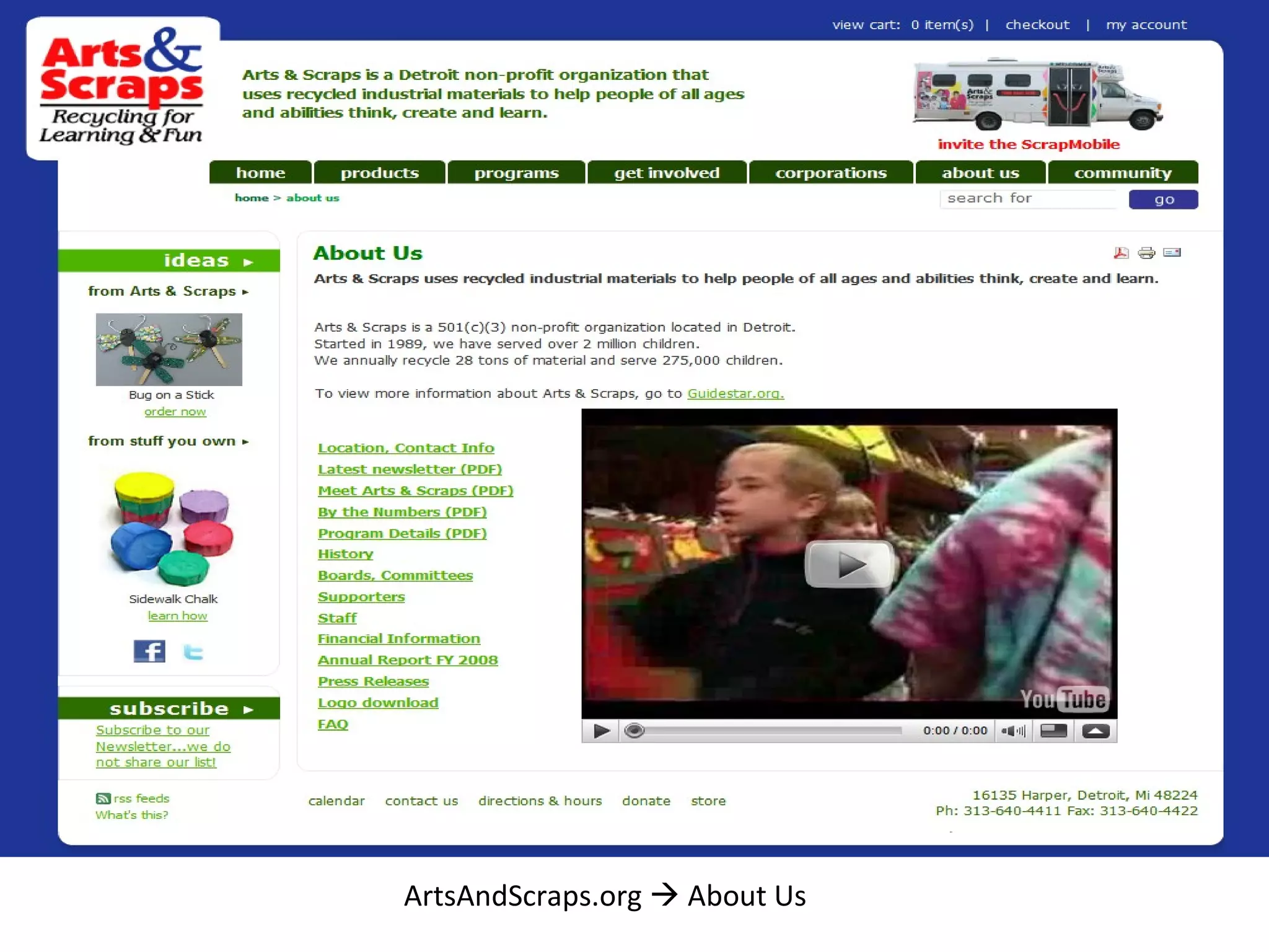 ArtsAndScraps.org    About Us 