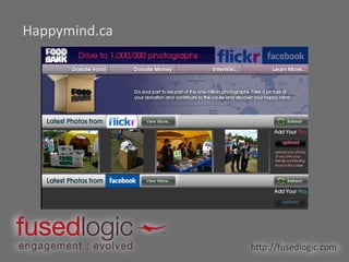 Take a picture of your donation, and post it on Happymind.ca. 