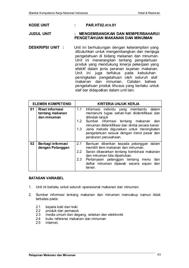 Food & beverage indonesia.