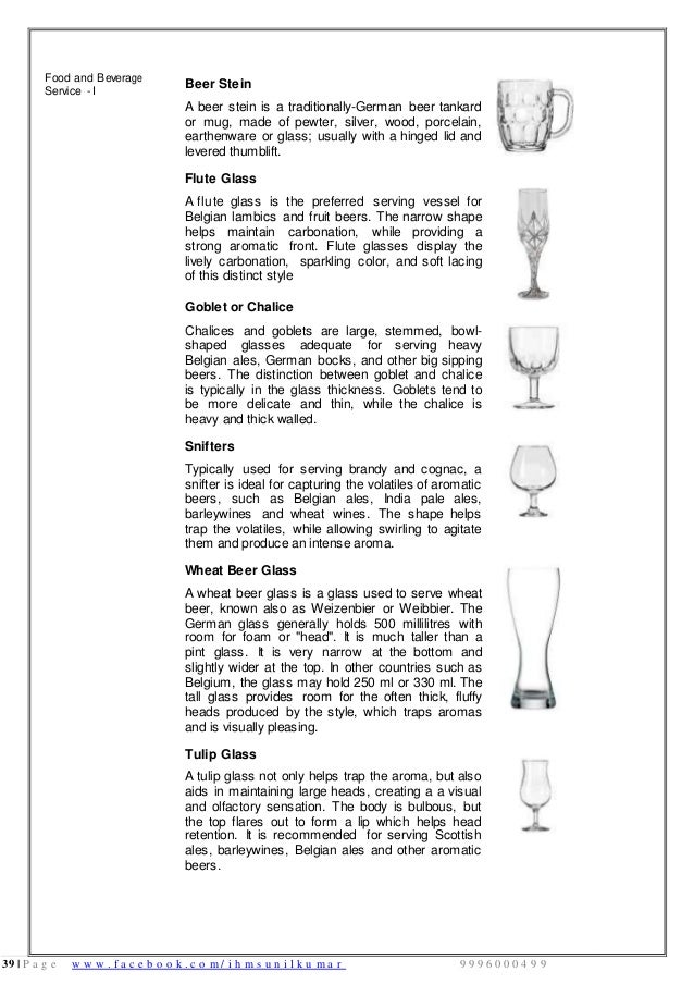 Food Beverage Service Basic Notes Food Beverage Service Basic Notes