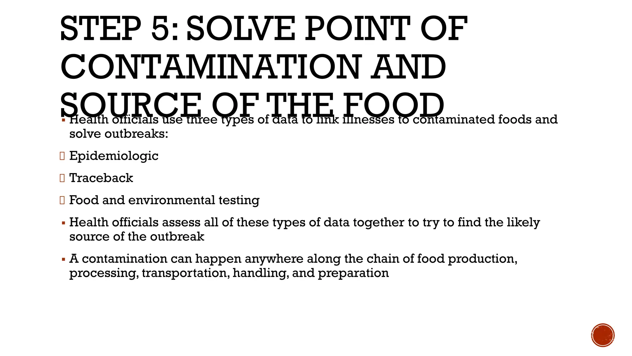 Food borne disease outbreak | PDF