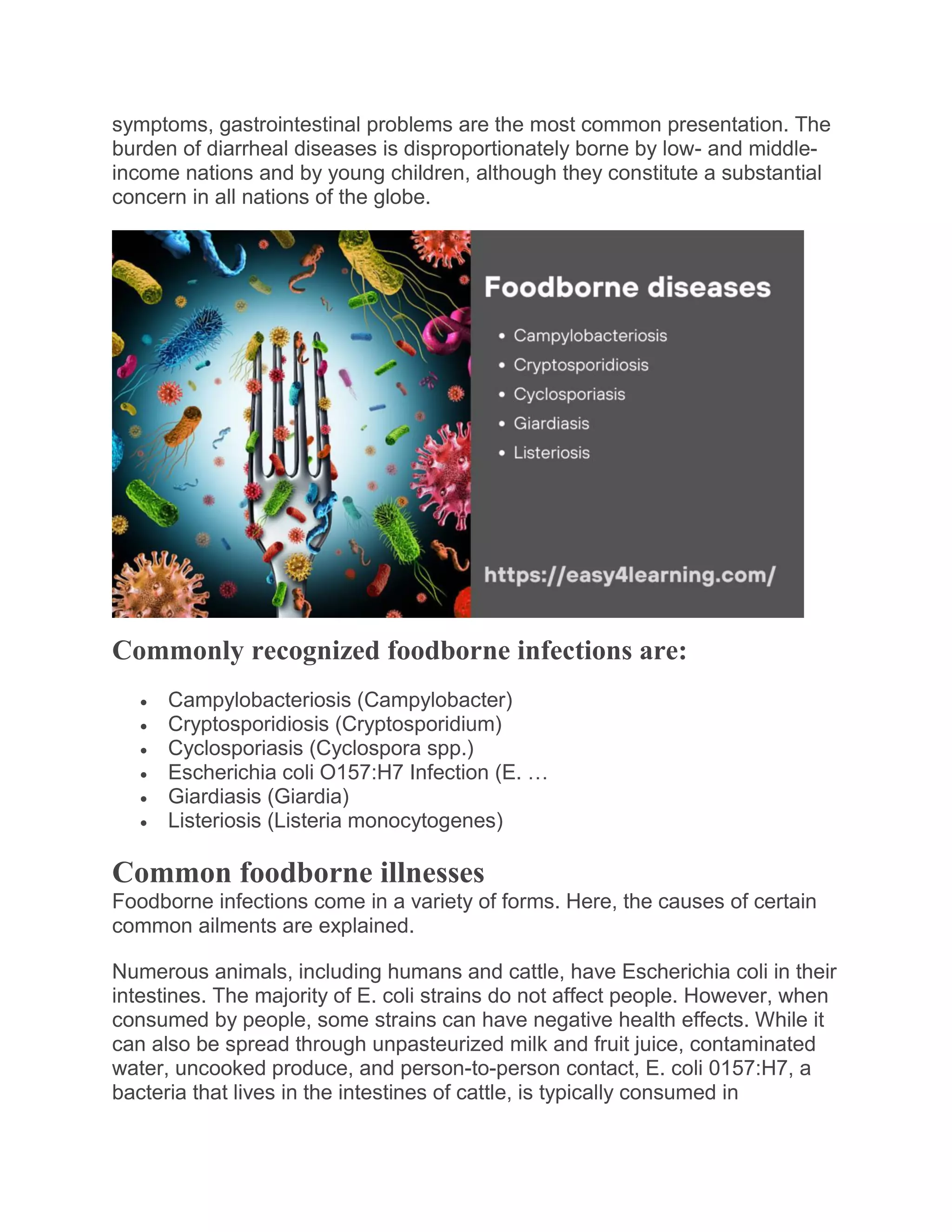 Food Borne Diseases.pdf | Infectious Diseases | Diseases and Conditions