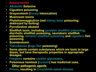 Shellish Toxin Foodborne diseases lecture dr. hussein abass 2008 | PPT