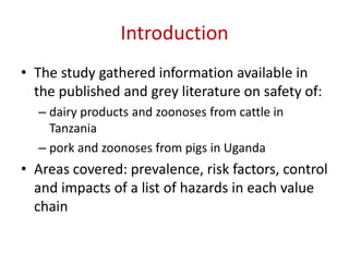 Foodborne hazards in the scientific literature: Results of a systematic literature review in East African countries
