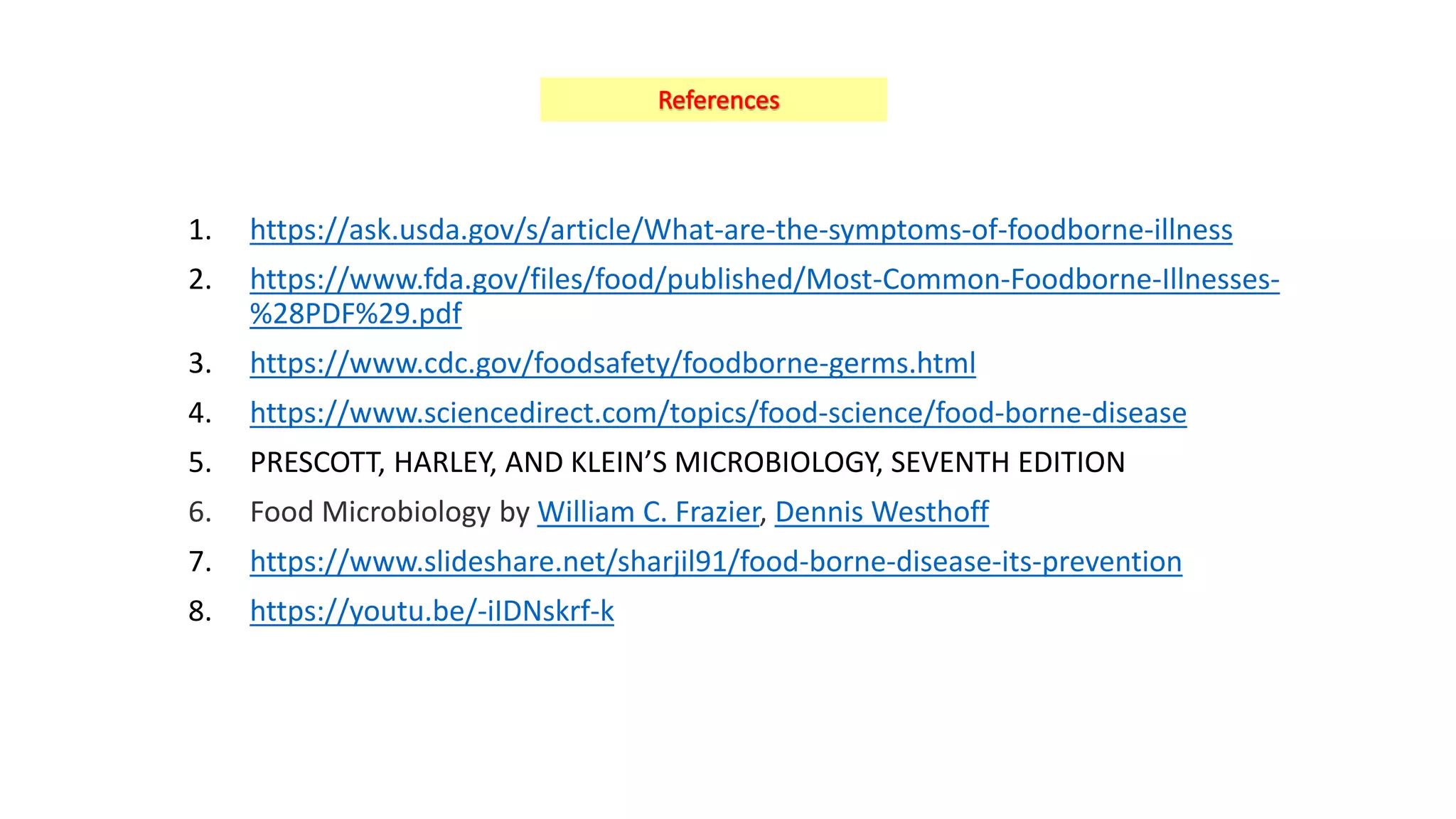 Food borne infections and intoxications | PPTX