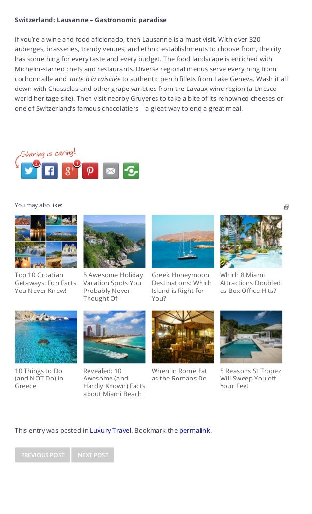 Food Capitals of the World