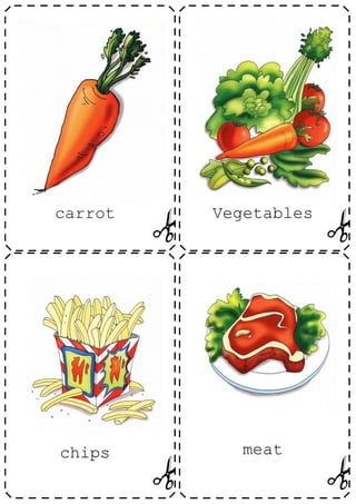 carrot   Vegetables




chips       meat
 