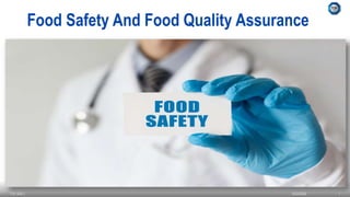 Food Safety And Food Quality Assurance
110/23/2020TÜV SÜD |
 