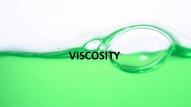 viscosity chemistry viscosity chemistry