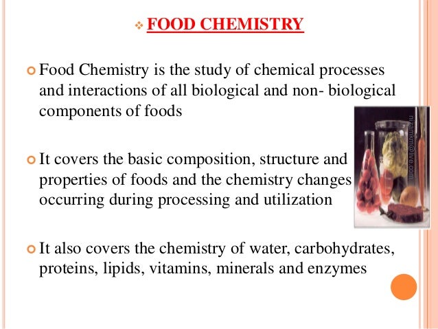 essay on chemistry in food