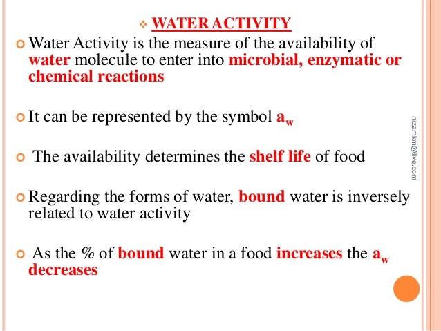 how to lower water activity in food how to lower water activity in food