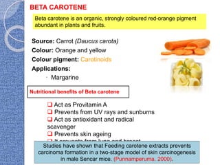 Food colours | PPTX