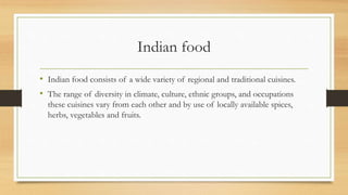 Food culture of india | PPTX