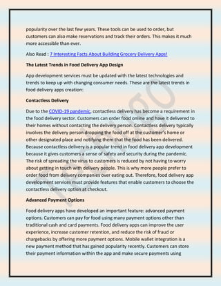 Food Delivery App Development company. | PDF