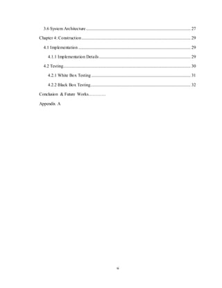 Food delivery application report