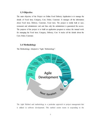 Food delivery application report