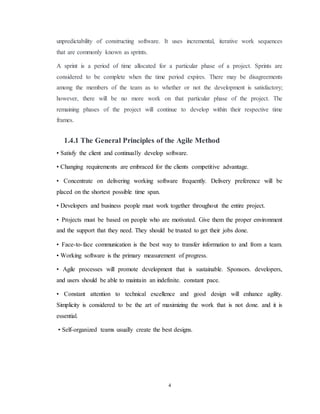 Food delivery application report