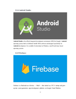 Food delivery application report