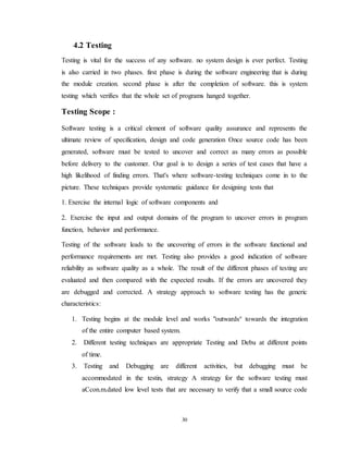 Food delivery application report