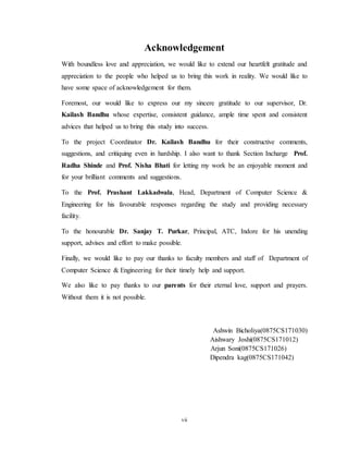 Food delivery application report