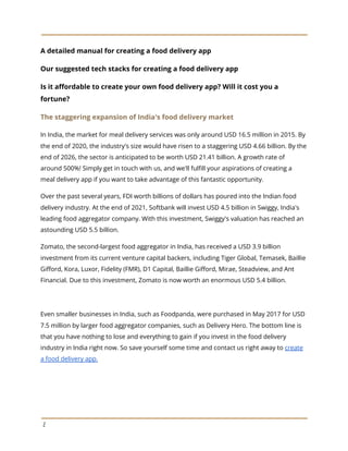 A Complete Guide for Food Delivery App Development for your Business in ...