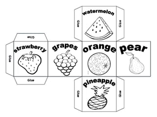 Food dices, 1st grade