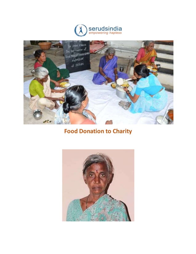 Food Donation to Charity S Padmavathamma S Alimbi S Haazibi S
