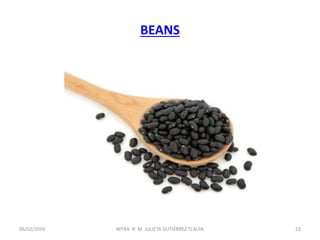 BEANS
06/02/2016 23MTRA. R. M. JULIETA GUTIÉRREZ TLALPA
 