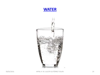 WATER
06/02/2016 24MTRA. R. M. JULIETA GUTIÉRREZ TLALPA
 