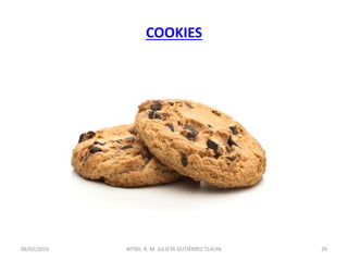COOKIES
06/02/2016 29MTRA. R. M. JULIETA GUTIÉRREZ TLALPA
 
