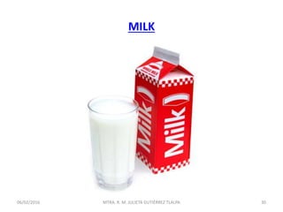 MILK
06/02/2016 30MTRA. R. M. JULIETA GUTIÉRREZ TLALPA
 