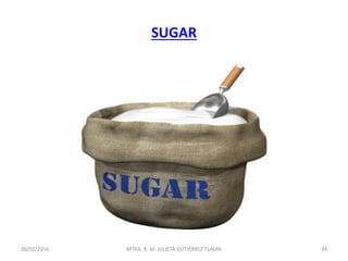 SUGAR
06/02/2016 34MTRA. R. M. JULIETA GUTIÉRREZ TLALPA
 