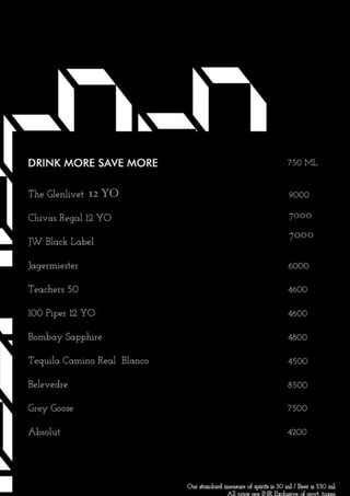 In-Room Dining Menu (Contactless)
