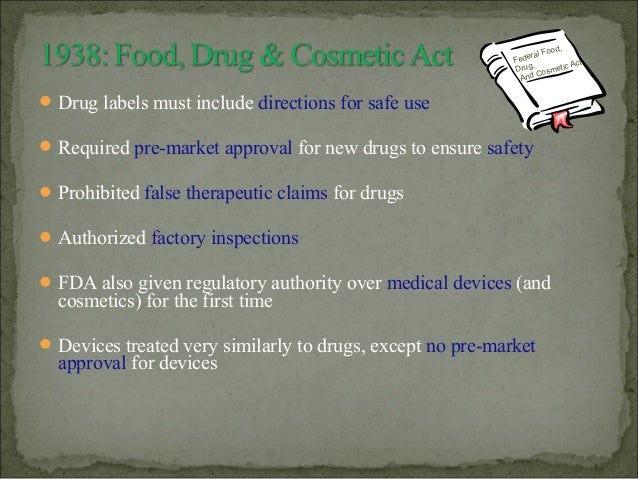 Food drug and cosmetic act 1938