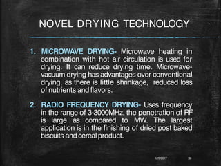 Processing Food Drying in food technology | PDF