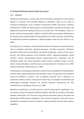 Primix Machanism Membrane emulsification | PDF