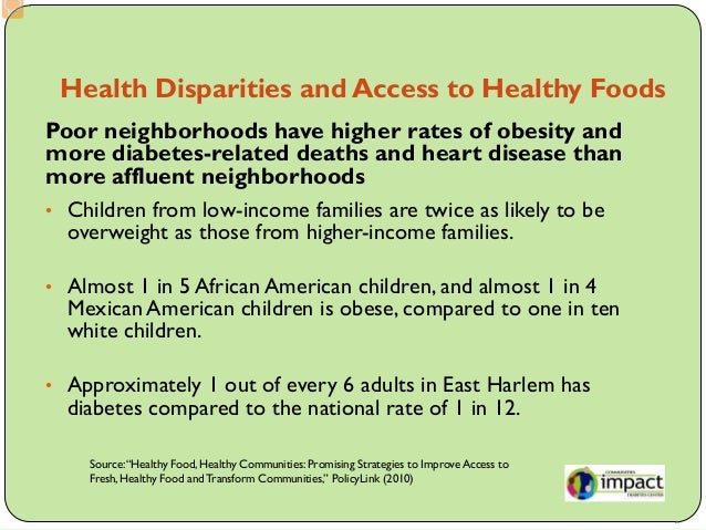 Access To Healthy Foods In Low Income Neighborhoods Access To Healthy Foods In Low Income Neighborhoods