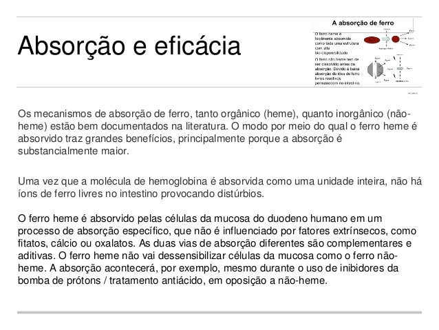 Estudos publicados sobre a suplementação de ferro heme