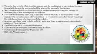 Food fortification : An Enrichment of Nutrients | PPTX