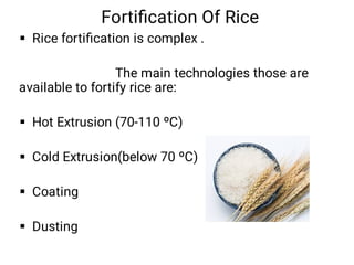 Food fortification and enrichment | PDF