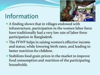 Food For Work Program Food for work programme | PPTX