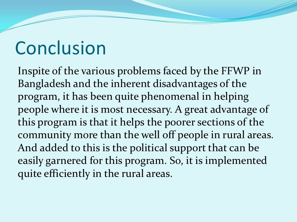 Food For Work Programme