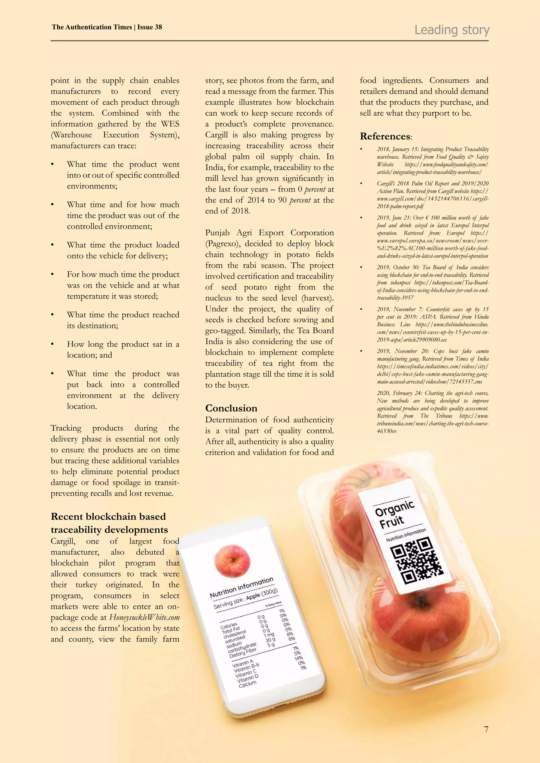 Food Fraud Authentication and Traceability | PDF