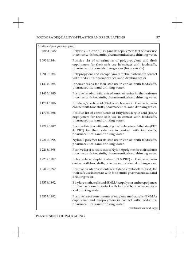 Food Grade Packaging Regulations